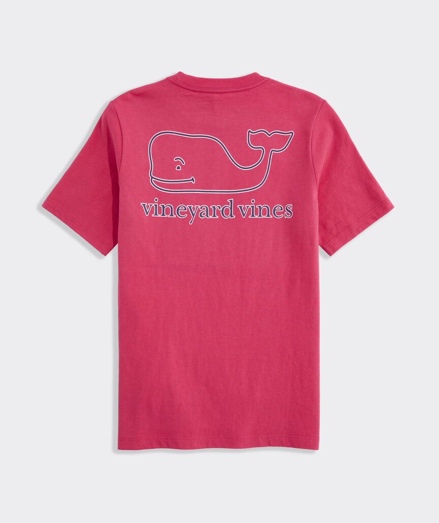 Boys' Stripe Whale Short-Sleeve Pocket Tee