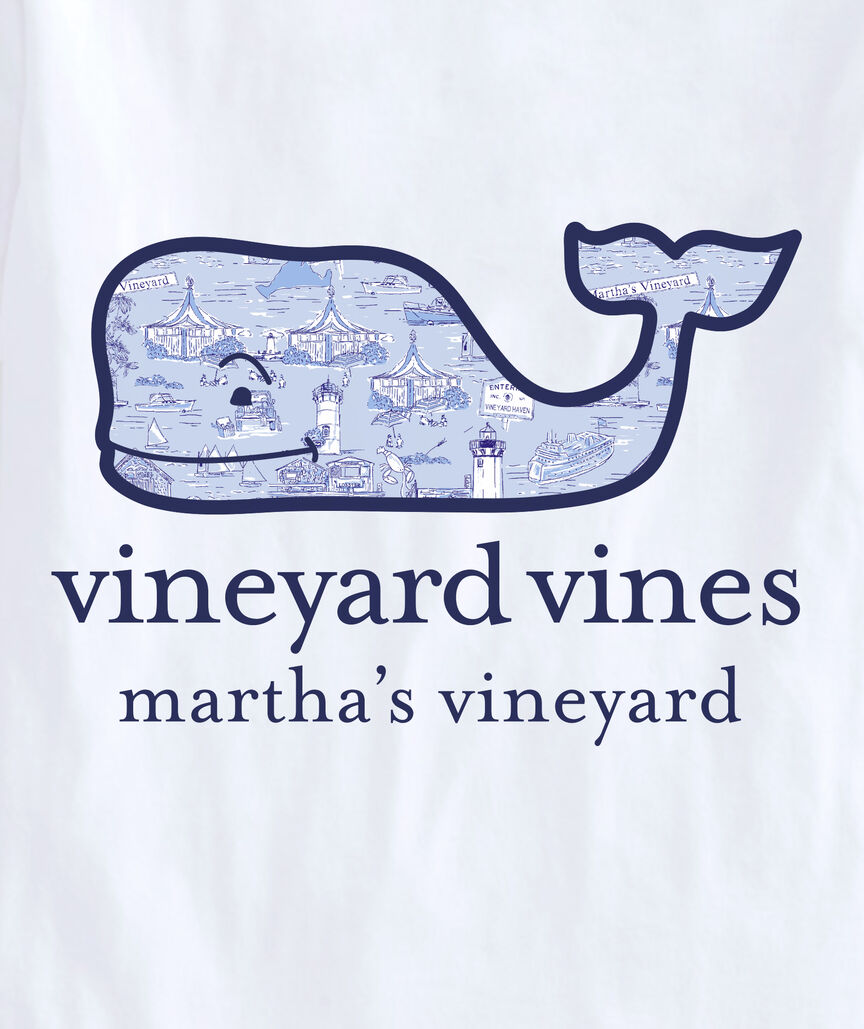 OUTLET Martha's Vineyard Scenic Whale Short-Sleeve Pocket Tee