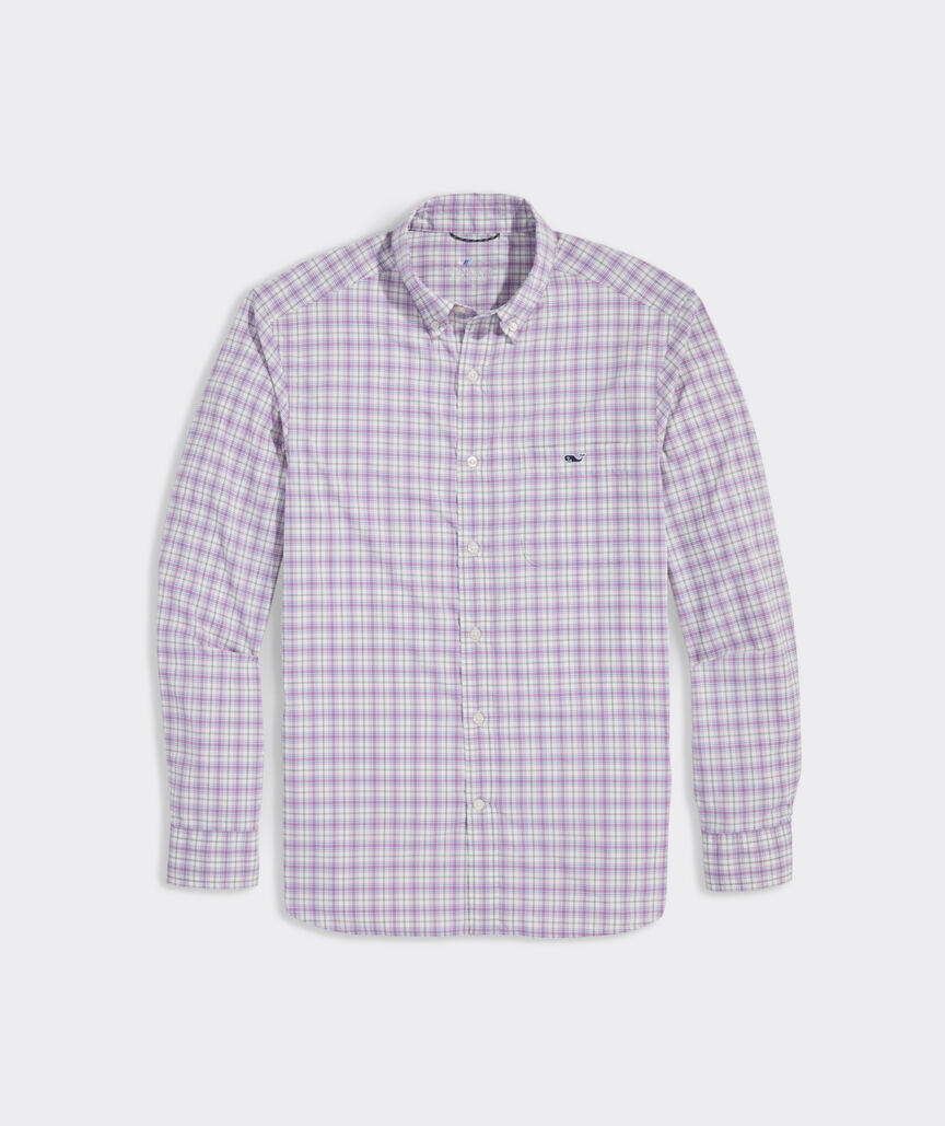 On-The-Go Nylon Plaid Shirt