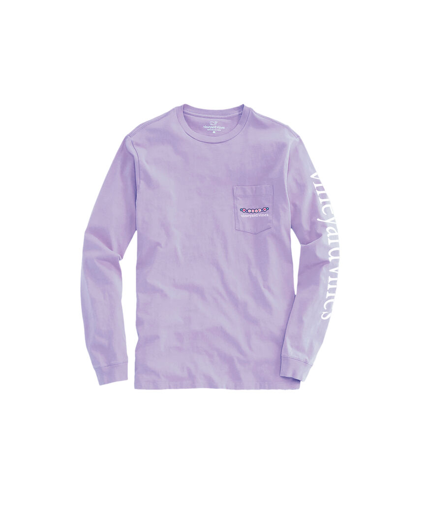 OUTLET Girls' Pop Star Glitter Whale Long-Sleeve Pocket Tee