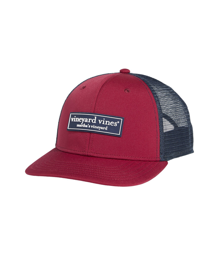 OUTLET Logo Box Patch Performance Trucker Hat