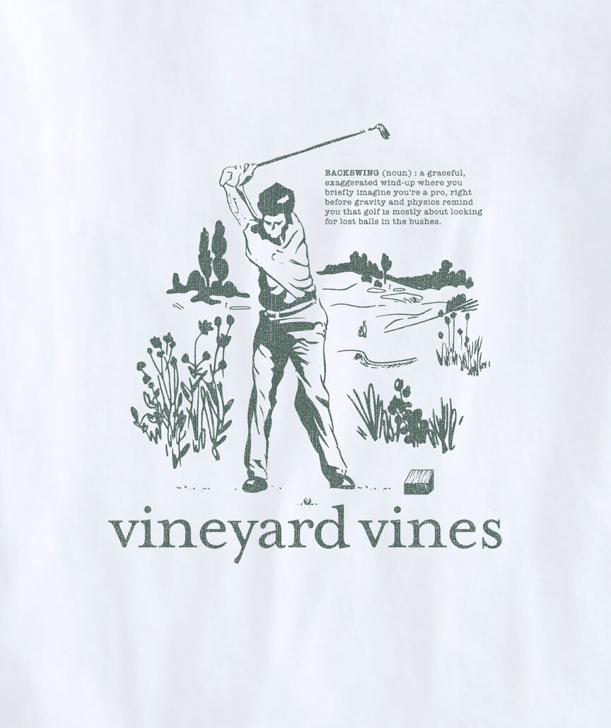 Golf Backswing Short-Sleeve Tee