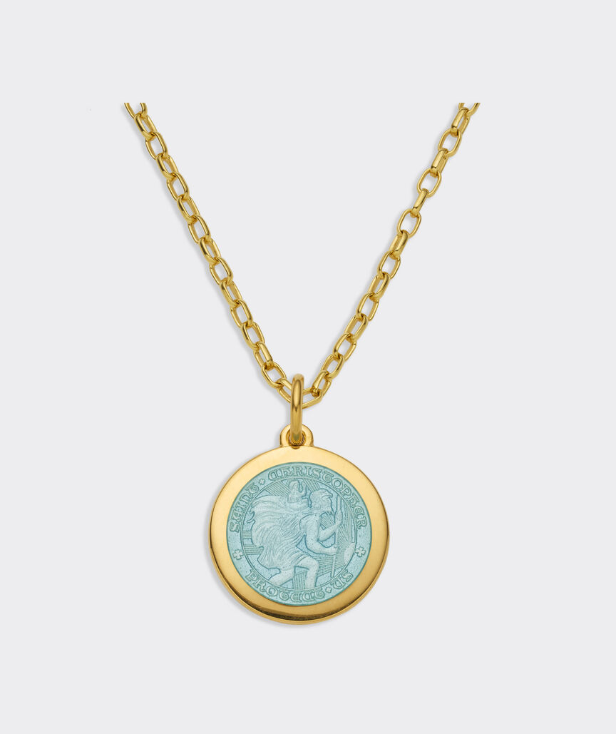 Colby Davis Medium St. Christopher Gold Vermeil