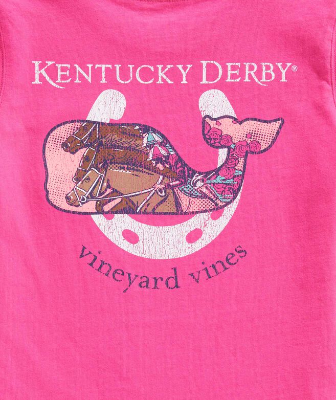 Girls’ Kentucky Derby Whale Horseshoe Short-Sleeve Pocket Tee