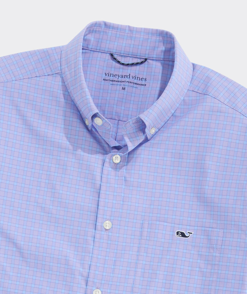 Performance Lemon Shark Gingham Featherweight Shirt