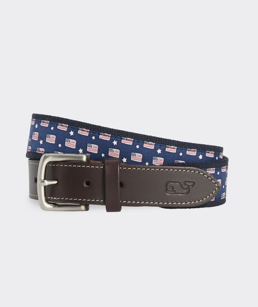 Flags & Stars Canvas Club Belt