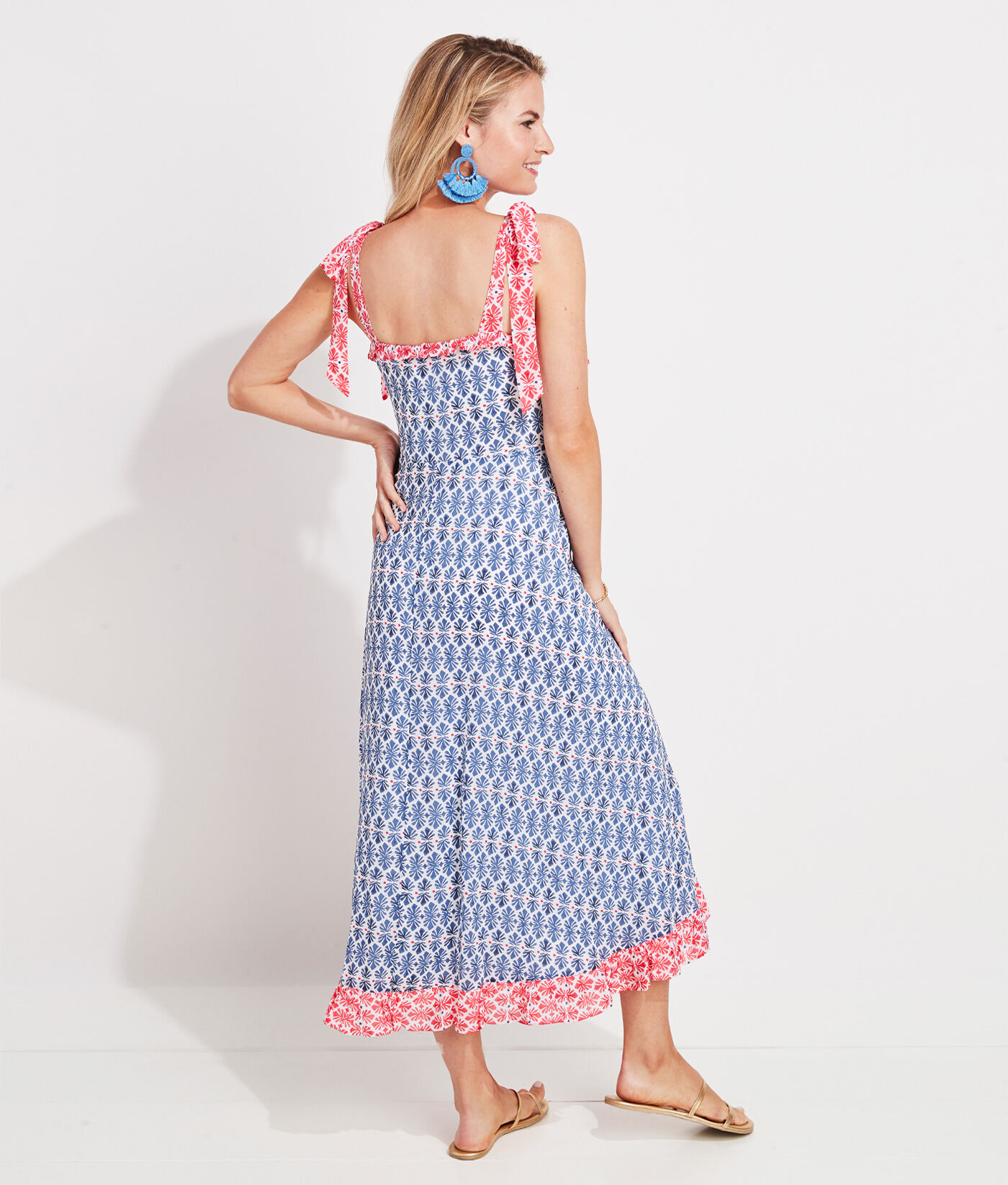Shop Block Print Maxi Dress at vineyard vines