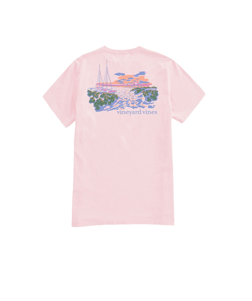 OUTLET Women's Palm Beach Scenic Short-Sleeve Pocket Tee