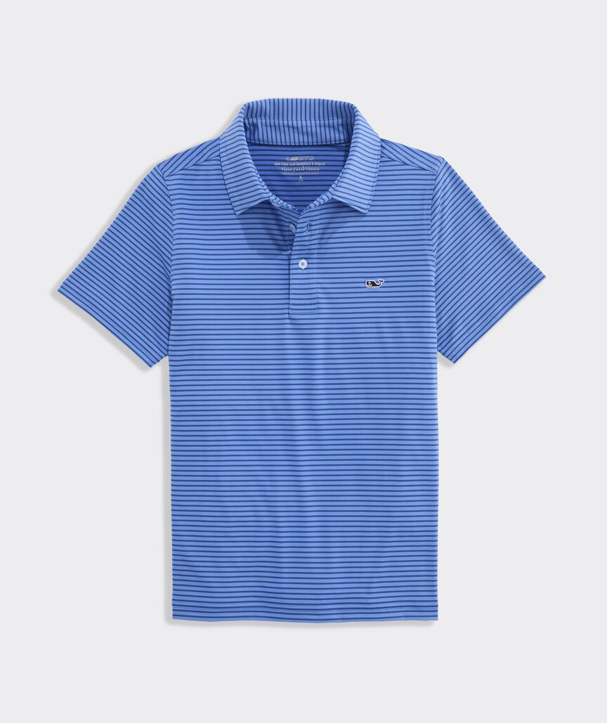 Boys' Performance Bradley Stripe Sankaty Polo