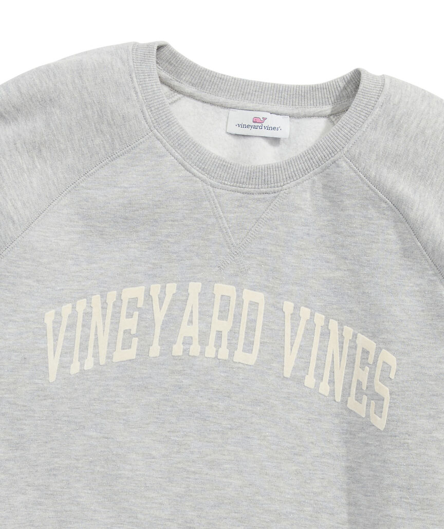 OUTLET Women's Sparkle Brushed Terry Crewneck