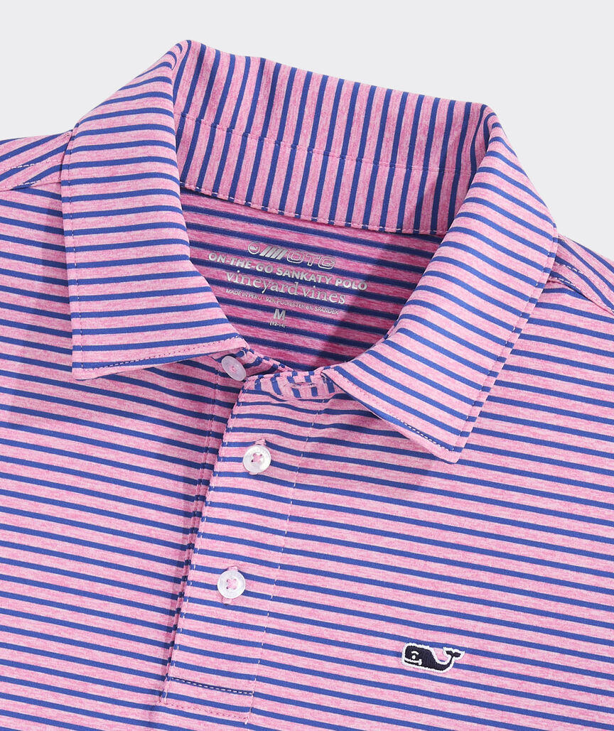 Boys' Performance Bradley Stripe Sankaty Polo