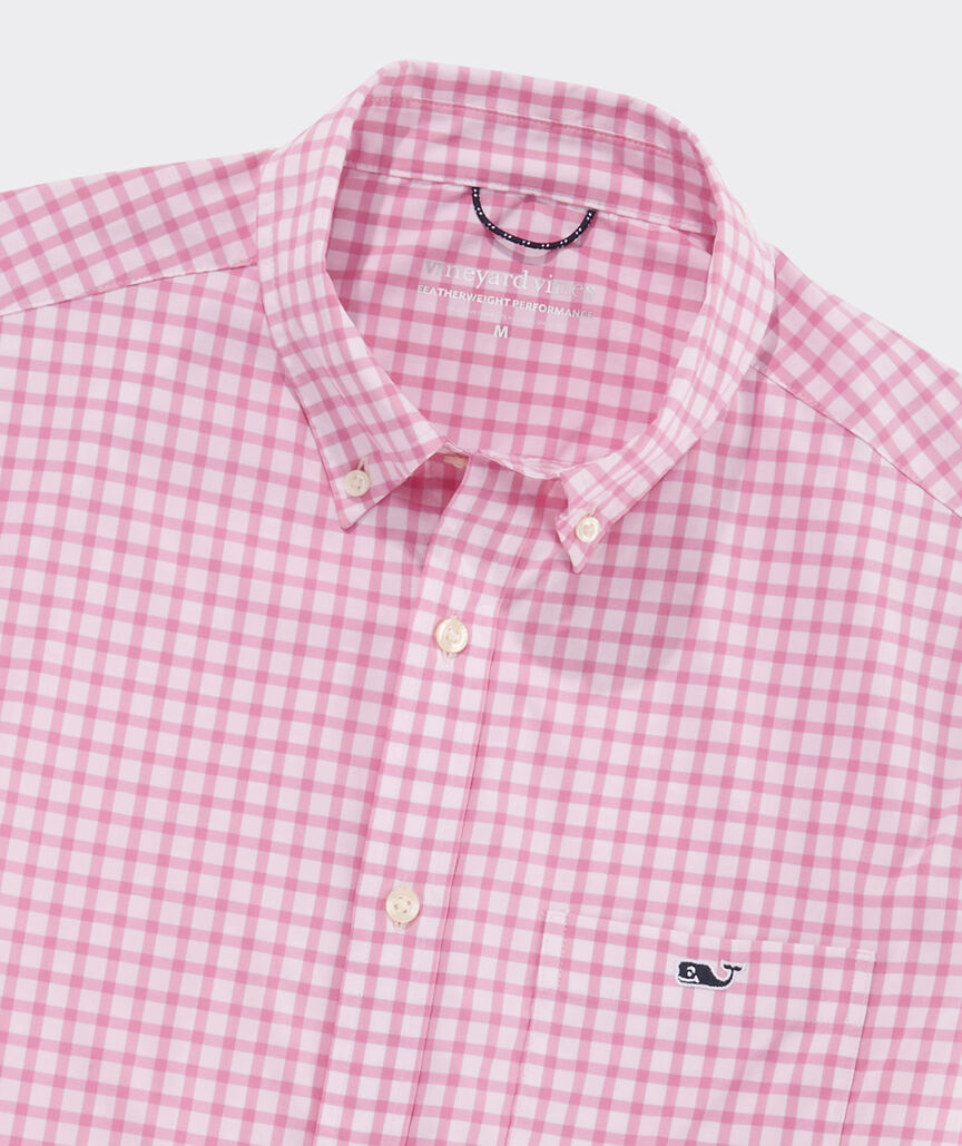 Performance Lemon Shark Gingham Featherweight Shirt