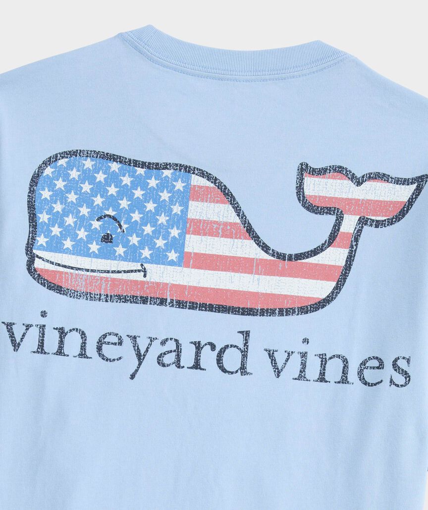 Boys' Flag Whale Short-Sleeve Pocket Tee