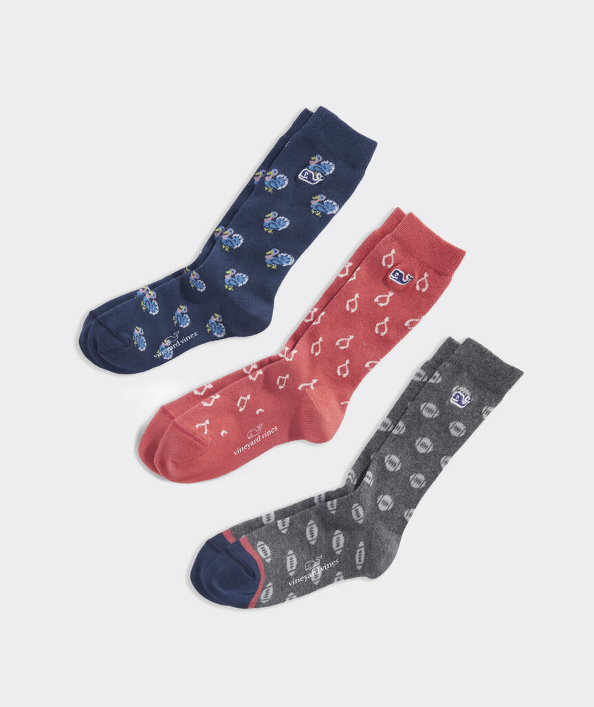 Boys' Thanksgiving Icons 3-Pack Socks