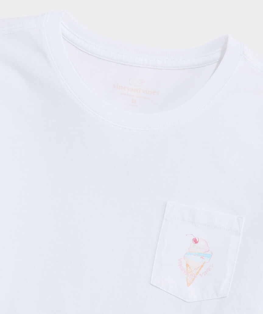 Girls' Ice Cream Scenic Short-Sleeve Pocket Tee