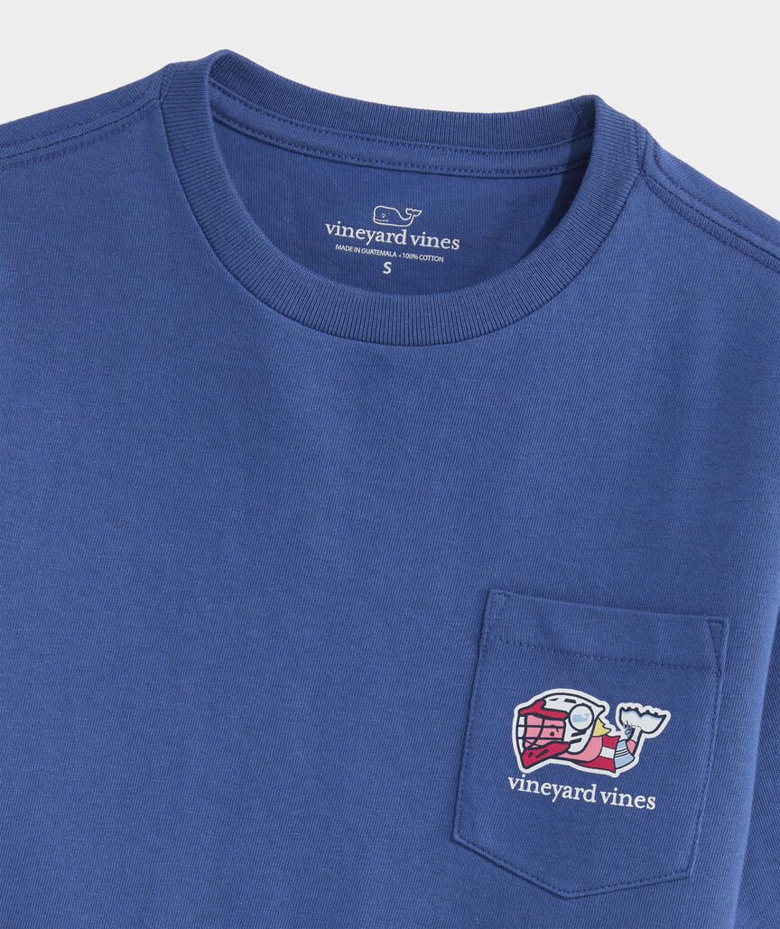 Boys' Field Lacrosse Whale Short-Sleeve Pocket Tee