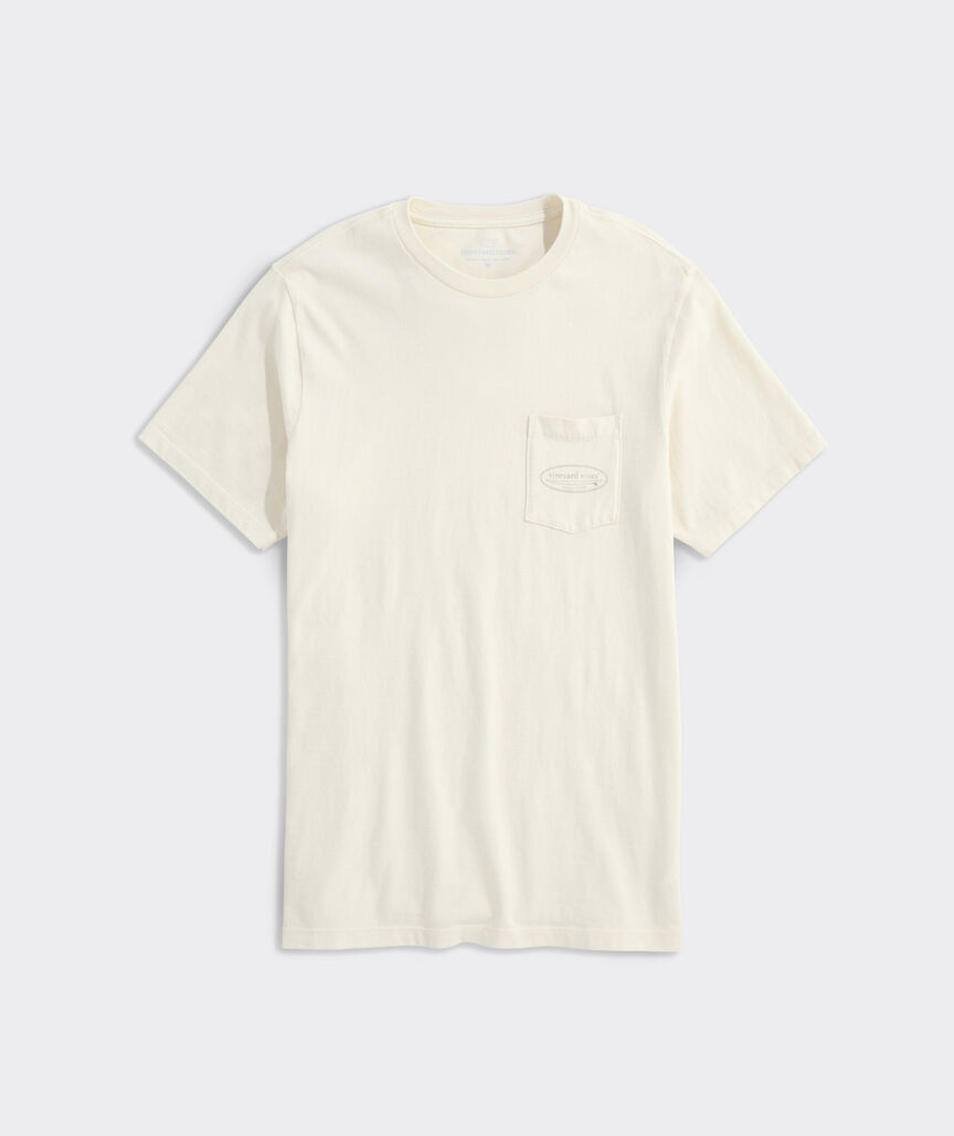 Drift Dye Outlined Surf Logo Short-Sleeve Pocket Tee