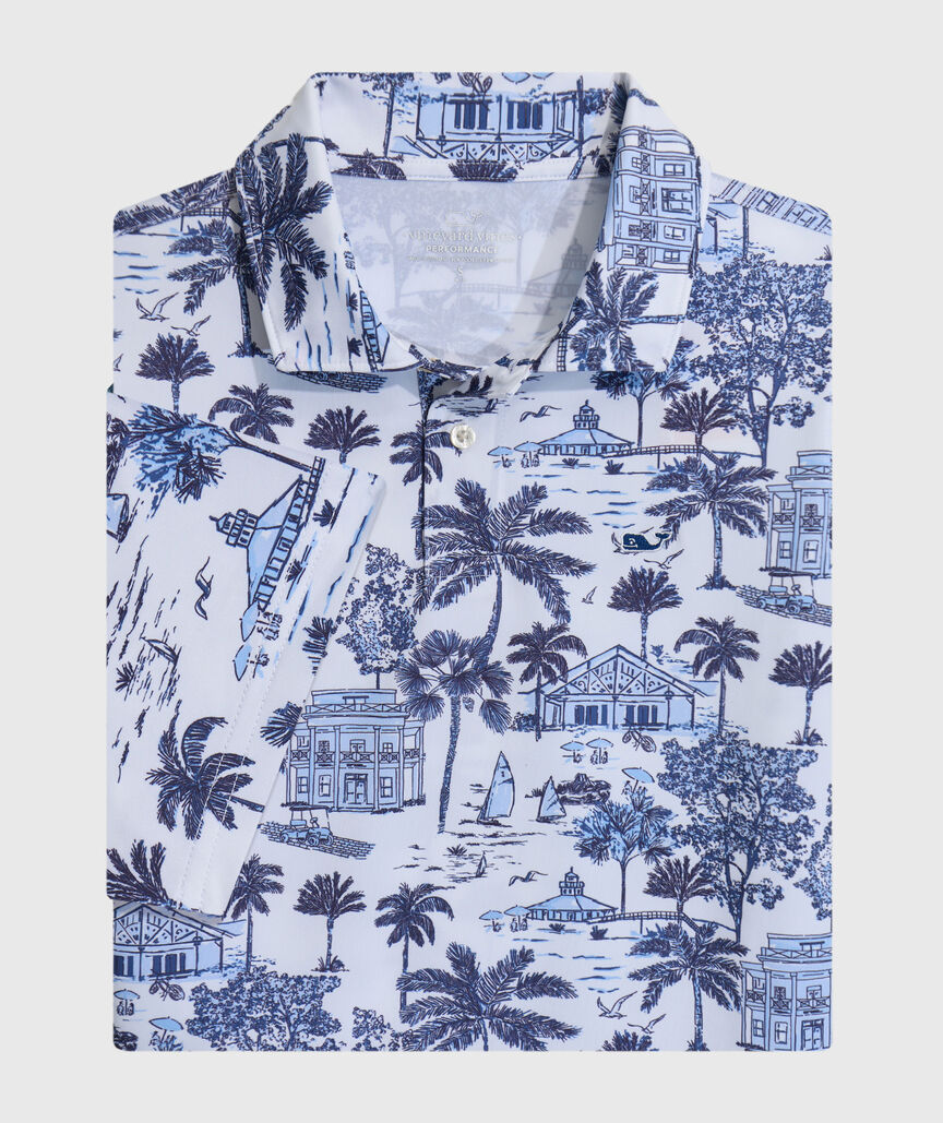 OUTLET Boys' Gasparilla Scene Performance Polo