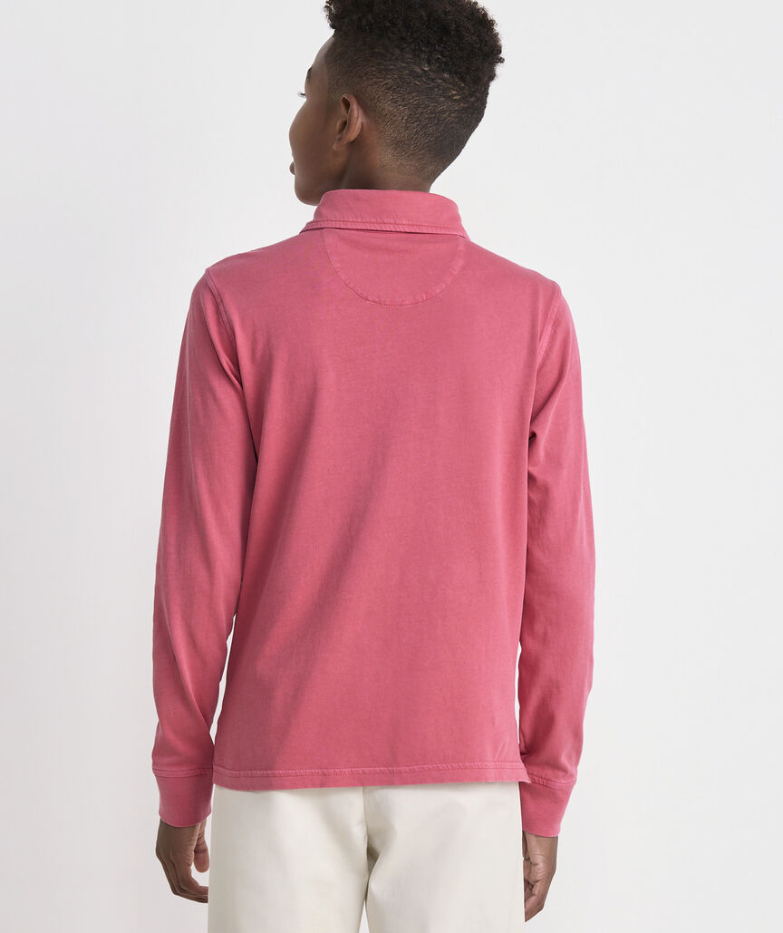 Boys' Long-Sleeve Surf Polo