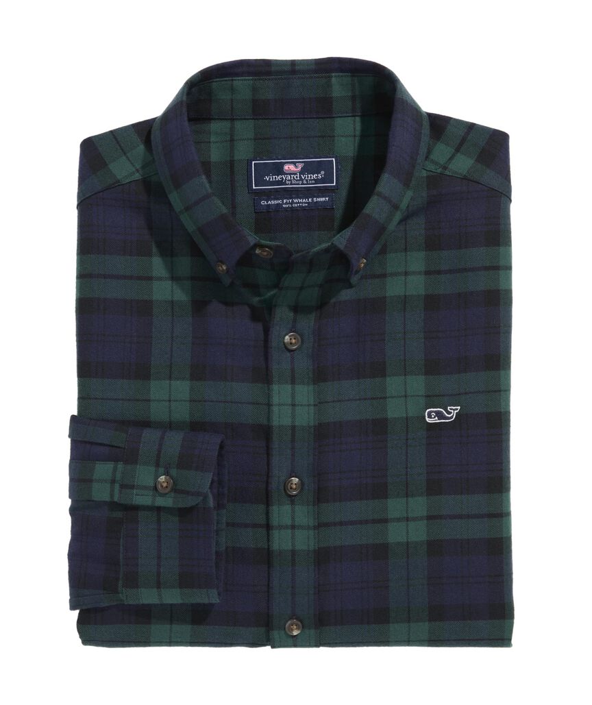 OUTLET Flannel Plaid Shirt