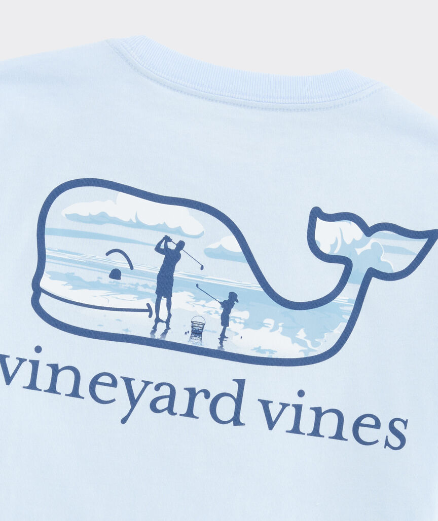 Boys' Fathers Day Golf Whale Short-Sleeve Pocket Tee