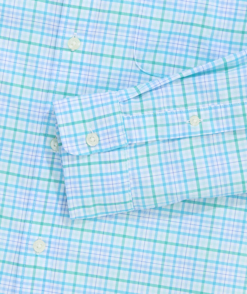 Performance Cotton Tiki Torch Plaid Shirt