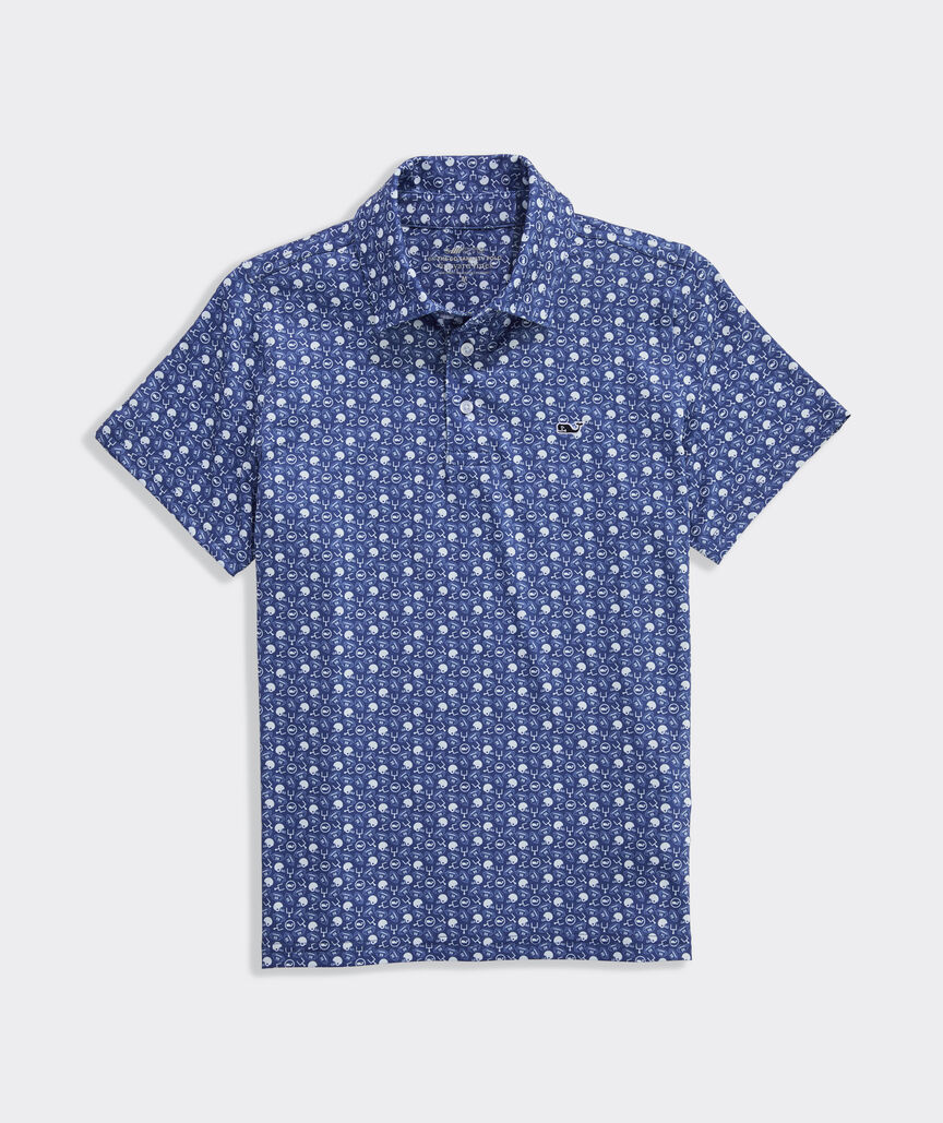 Boys' Printed Sankaty Performance Polo
