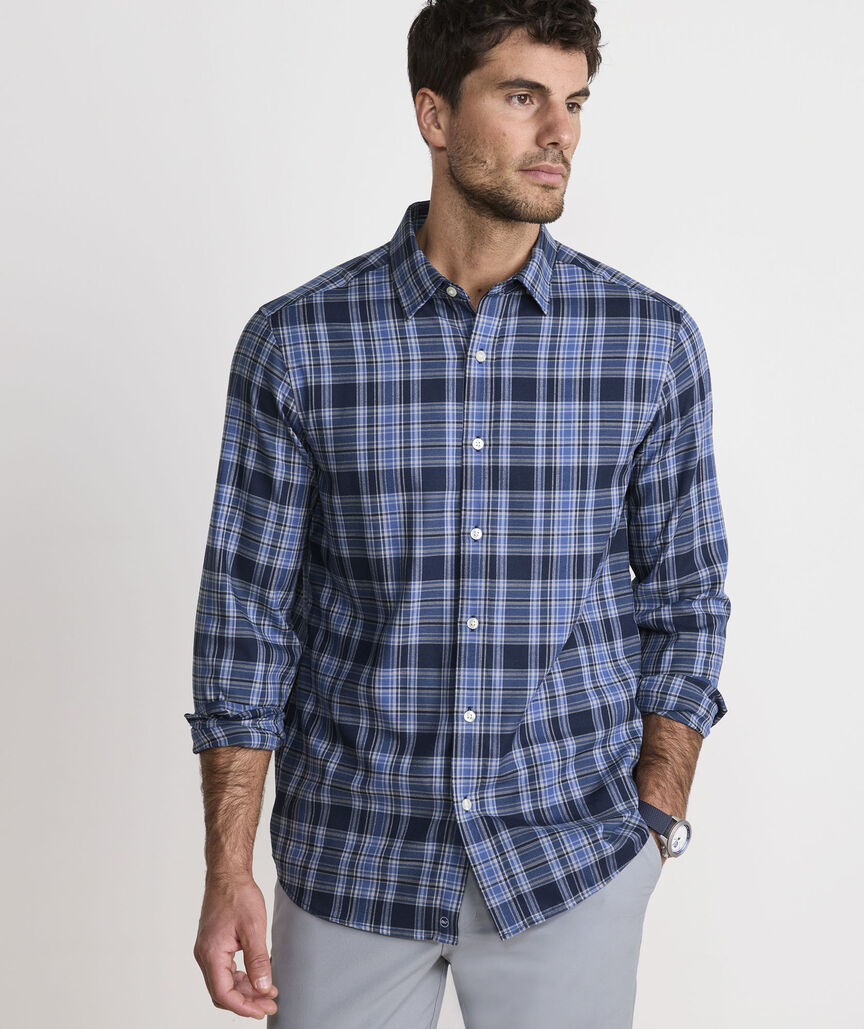 Performance Brushed Tech Twill Sherburne Plaid Shirt