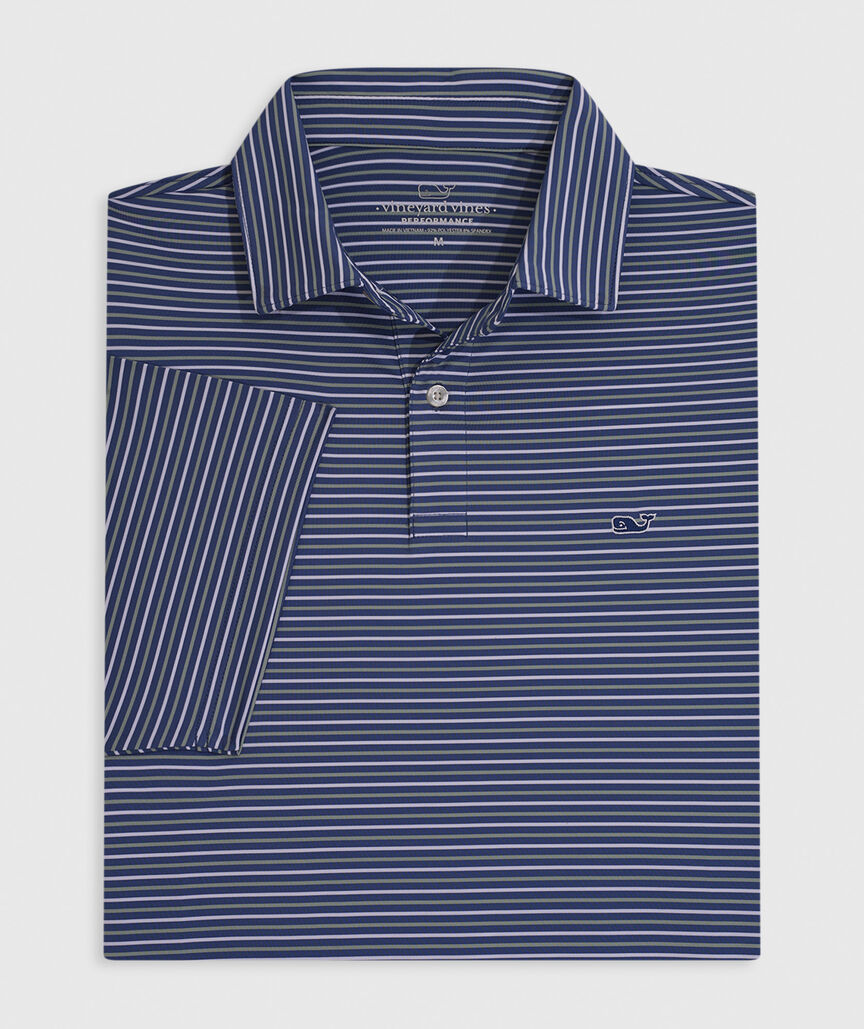 OUTLET Performance Bradley Stripe Polo