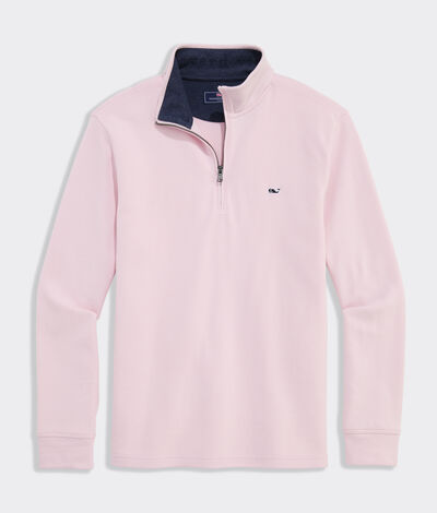 Vineyard Vines Saltwater Quarter-Zip (Pink Drink) (Size: L)