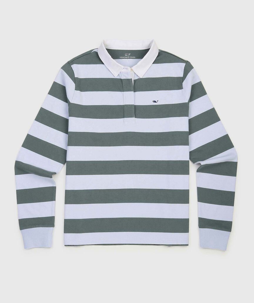 OUTLET Striped Rugby Top