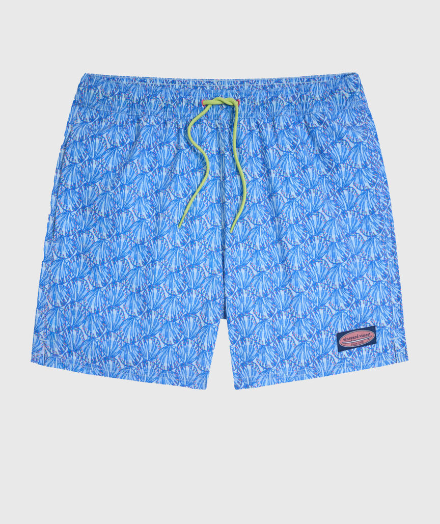 OUTLET 5 Inch Scallop Shells Allover Chappy Trunks