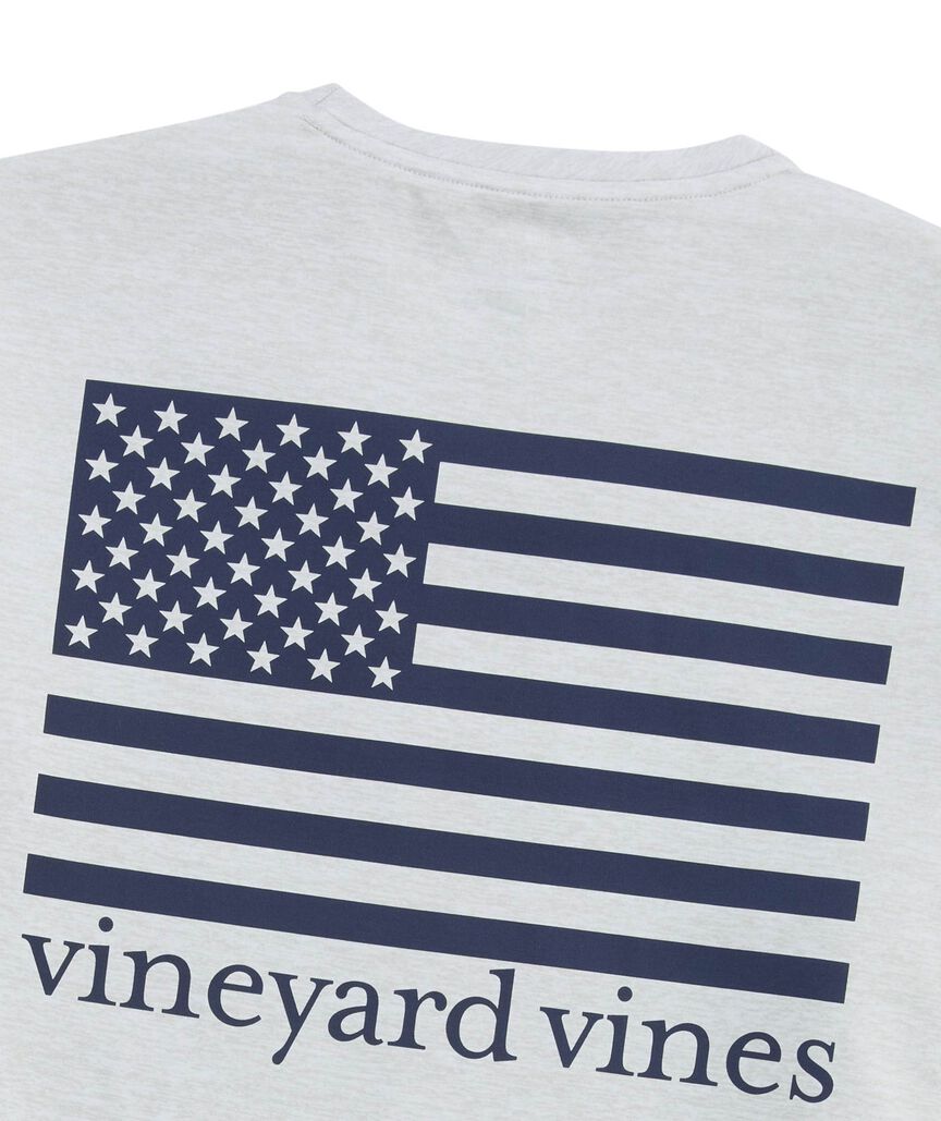 OUTLET USA Flag Long-Sleeve Performance Tee