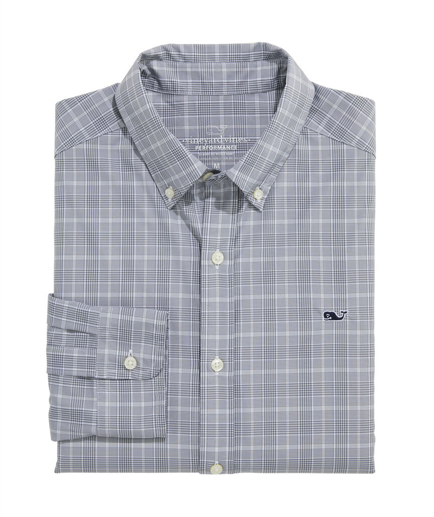 OUTLET Performance Nylon Plaid Shirt