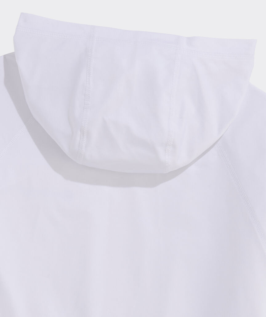 Performance Whale Dot Long-Sleeve Harbor Hoodie Tee