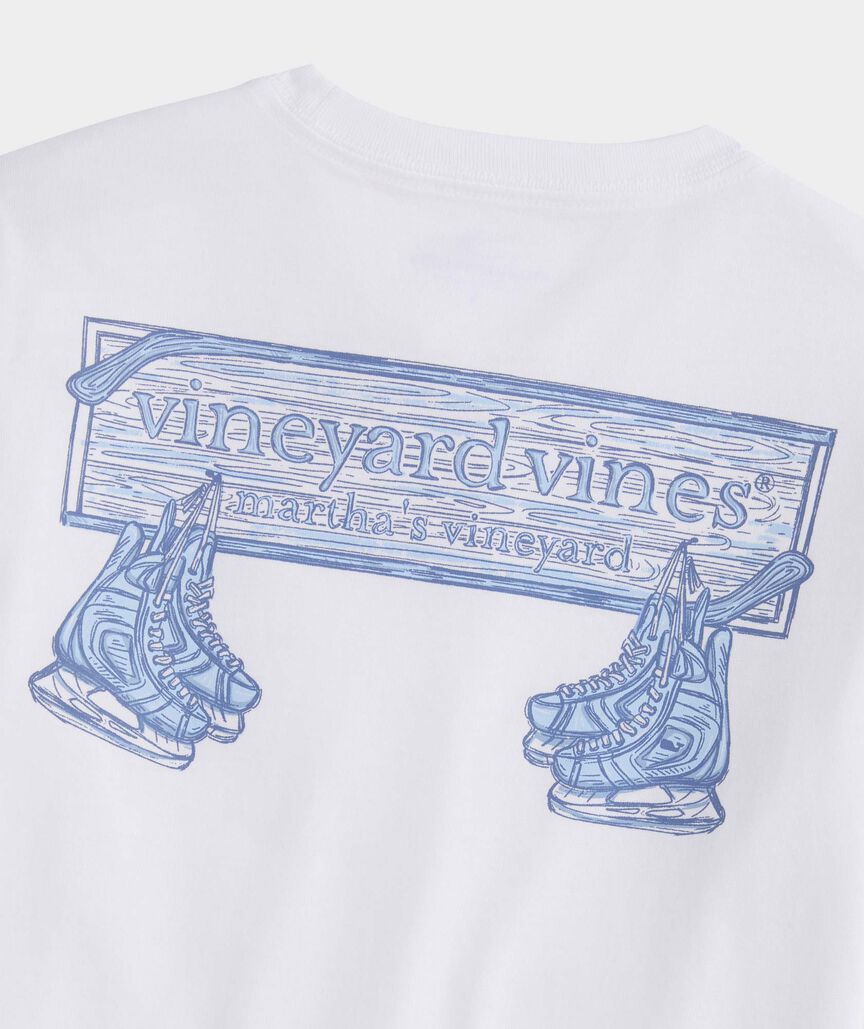 Boys' Hockey Skates Logo Box Long-Sleeve Tee