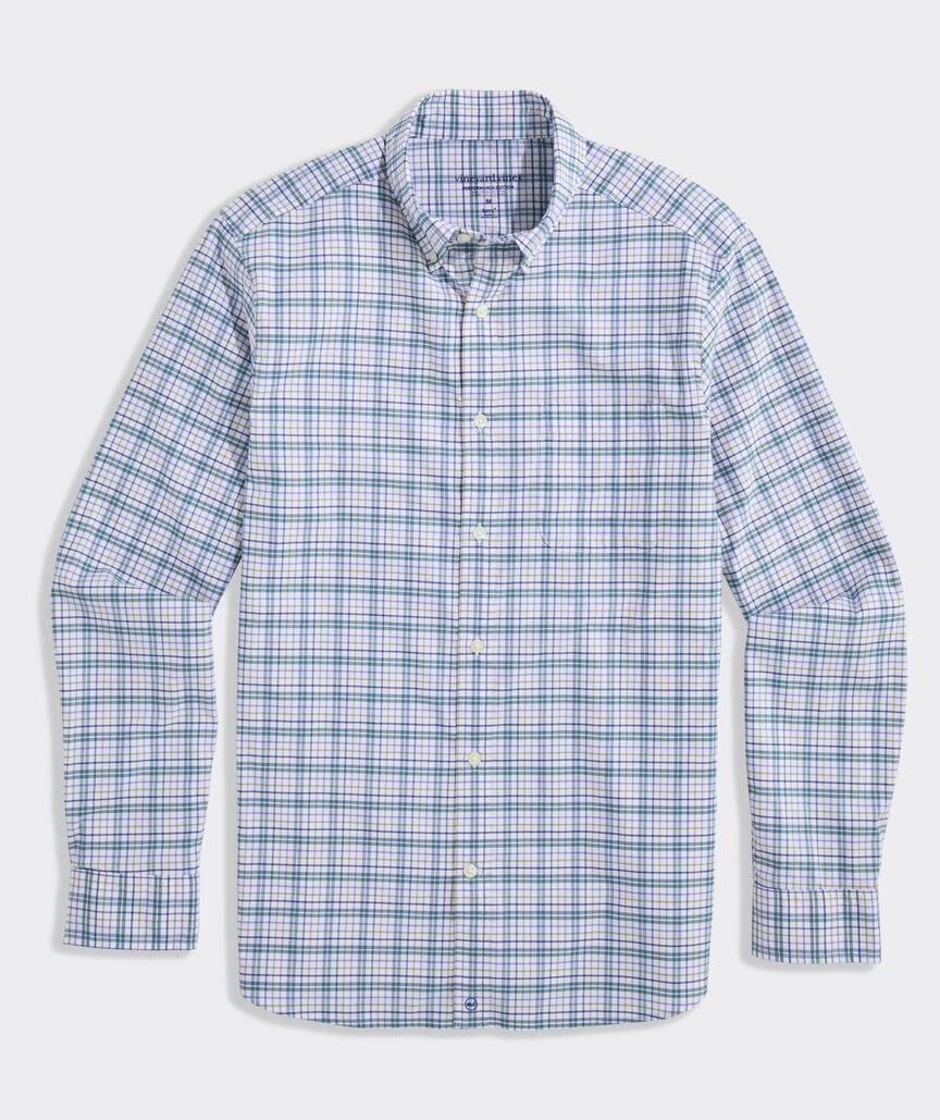 Performance Cotton Plaid Shirt