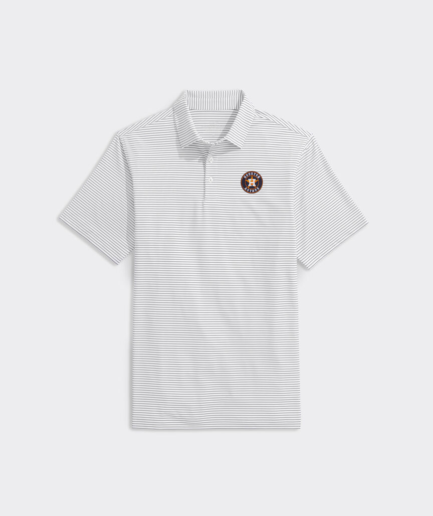 Houston Astros Bradley Stripe Sankaty Polo