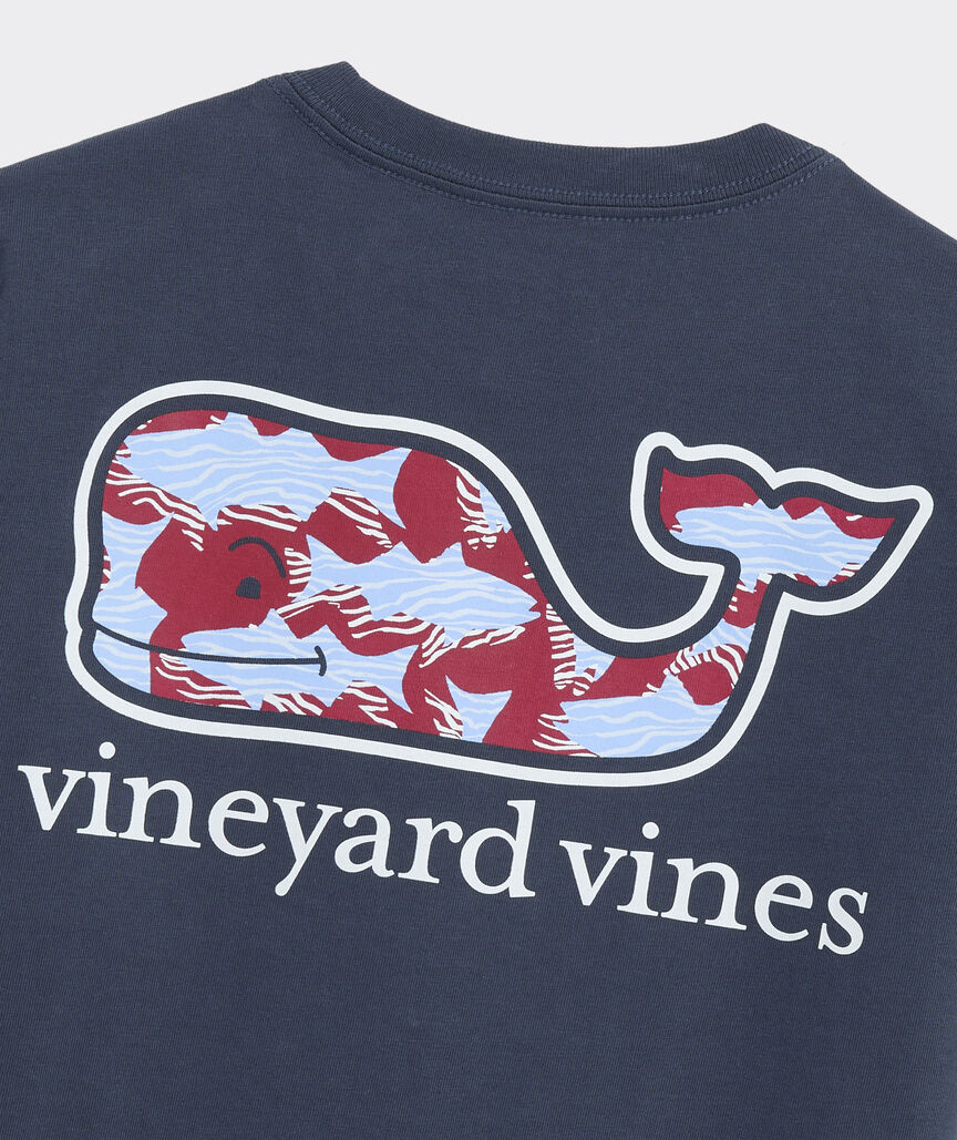 Boys' Rippled Fish Whale Short-Sleeve Pocket Tee