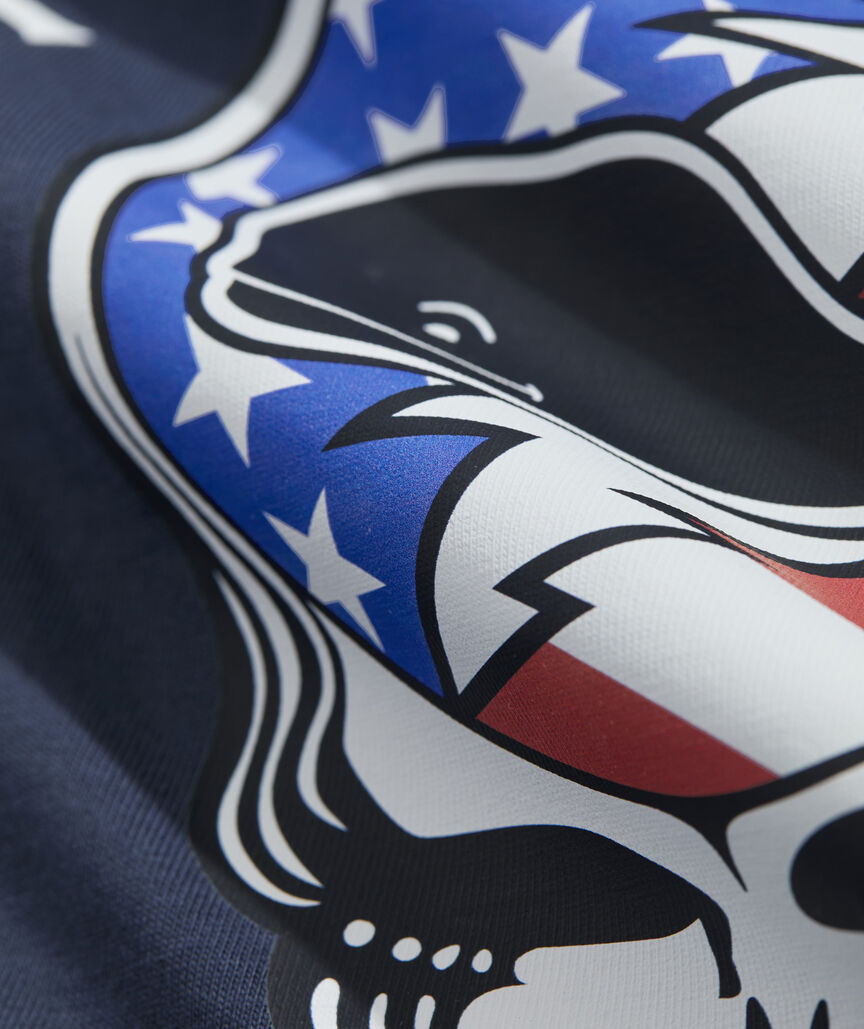 Grateful Dead x vineyard vines USA Stealie Long-Sleeve Pocket Tee
