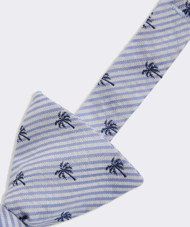 Seersucker Palms Bow Tie