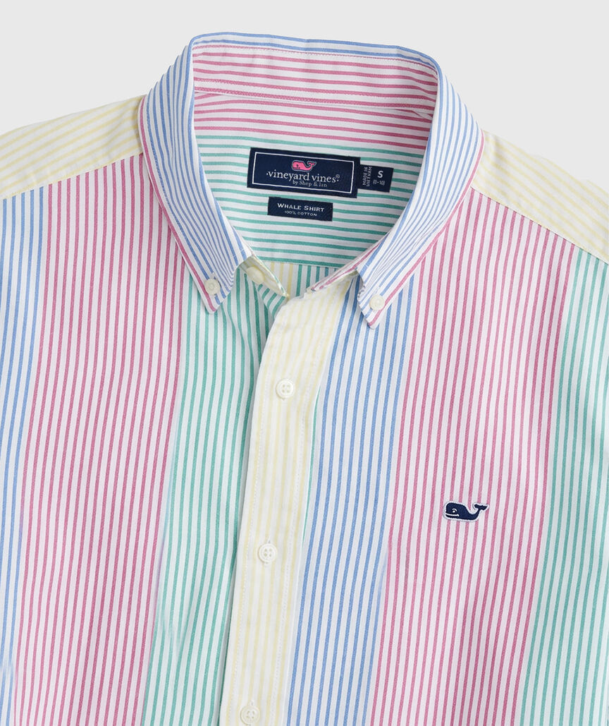 OUTLET Boys' Poplin Party Stripe Shirt