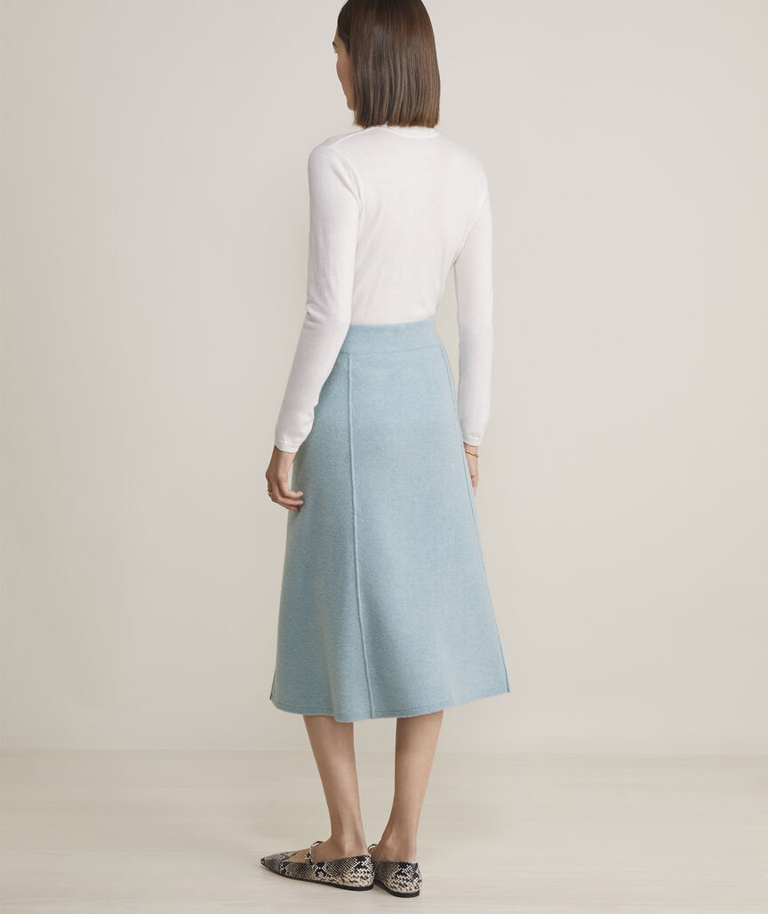 Merino Wool Midi Skirt