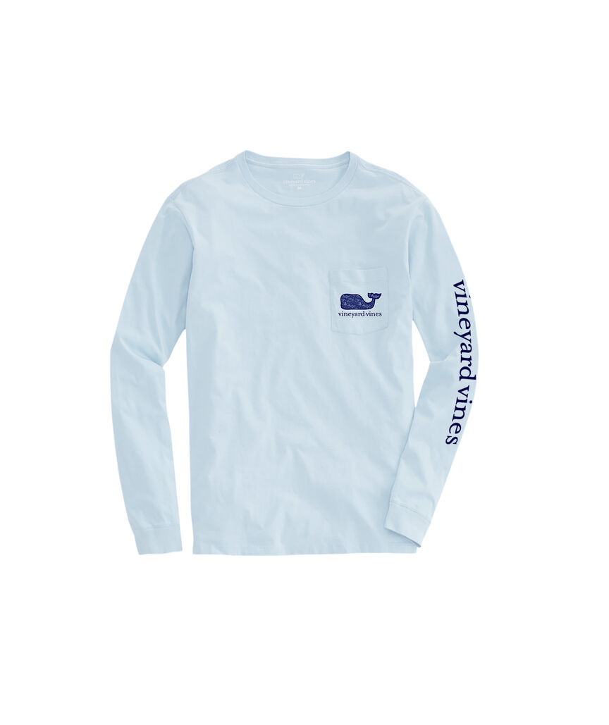 OUTLET Boys' Constellation Whale Long-Sleeve Pocket Tee