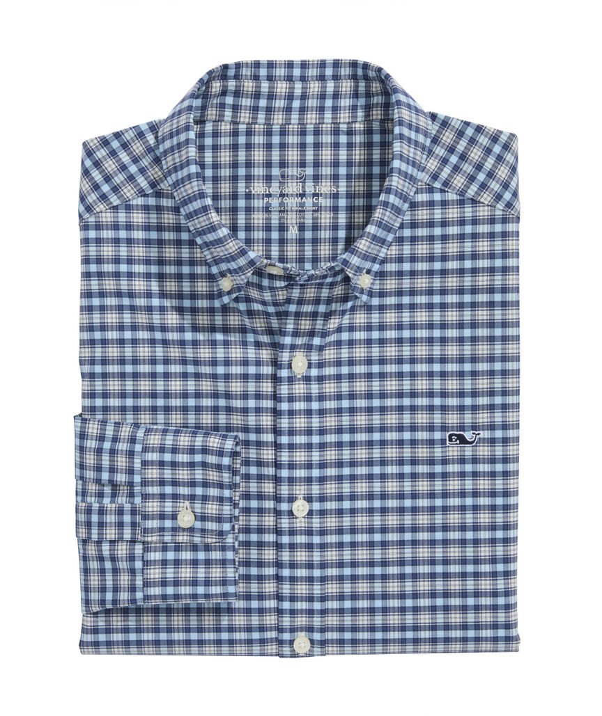 OUTLET Performance Twill Plaid Shirt Shirt