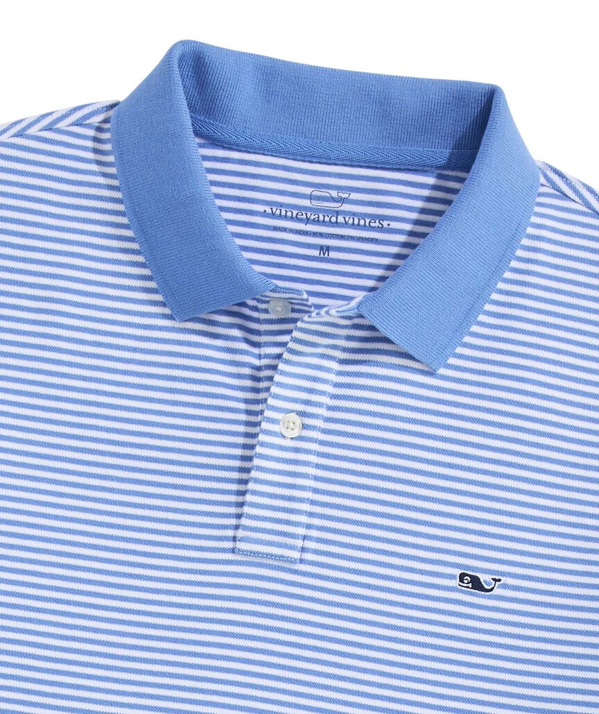 OUTLET Feeder Stripe Stretch Pique Polo