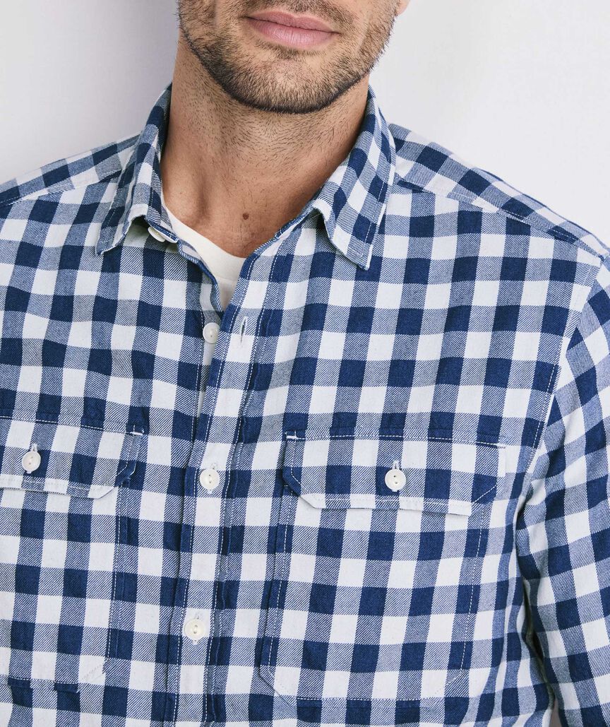 Bluffs Check Indigo Montauk Shirt