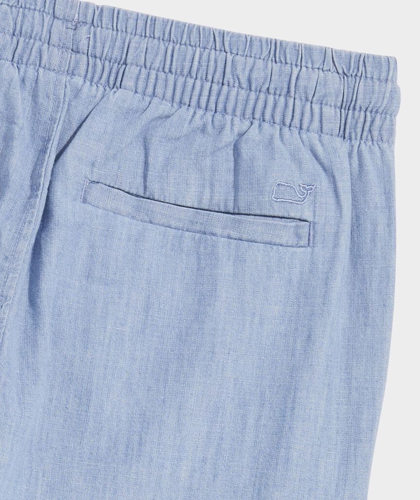 Boys' Pull-On Chambray Pants