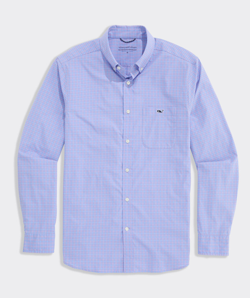 Performance Lemon Shark Gingham Featherweight Shirt