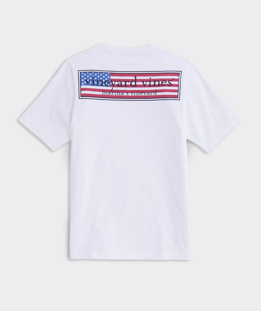 Boys' Classic USA Logo Box Short-Sleeve Pocket Tee